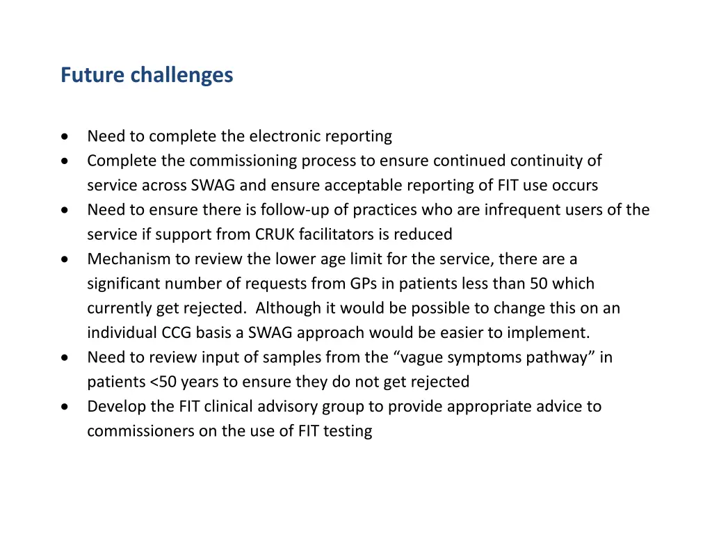 future challenges