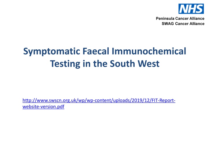 symptomatic faecal immunochemical testing