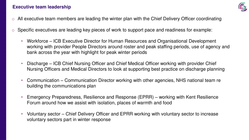 executive team leadership