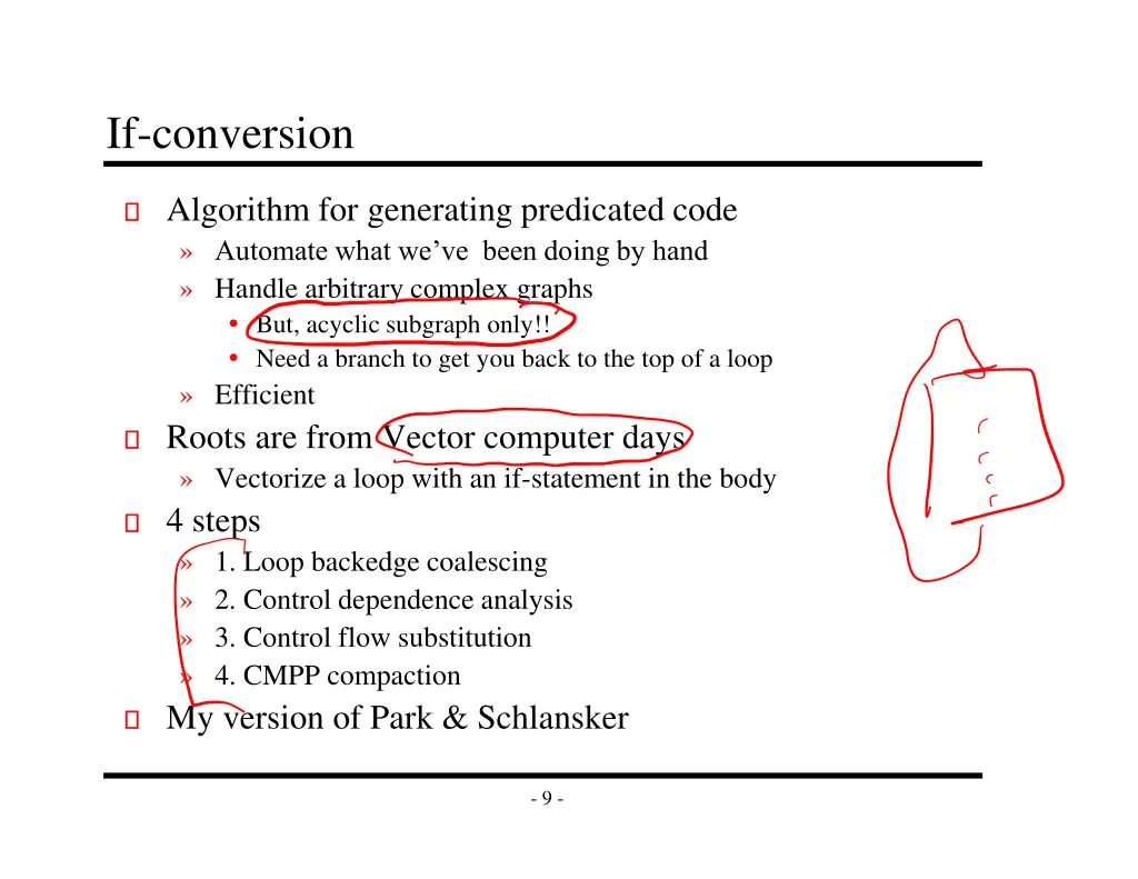 if conversion