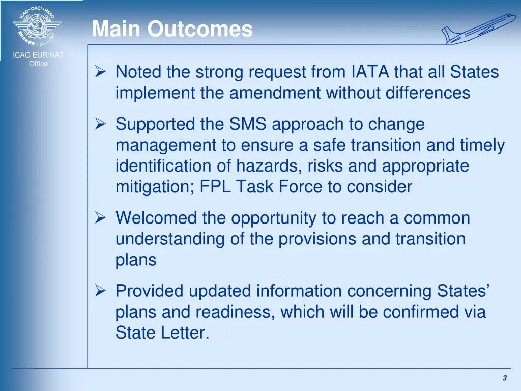 main outcomes 1