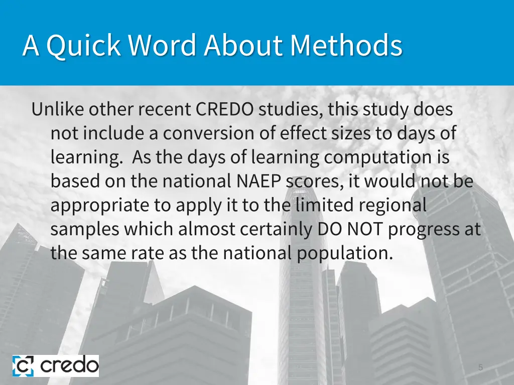 a quick word about methods 1
