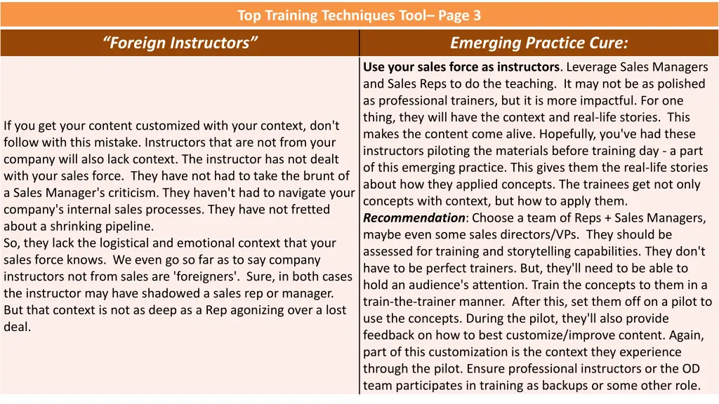 top training techniques tool page 3