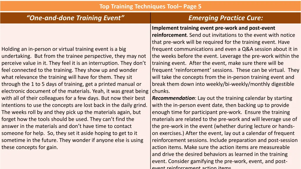 top training techniques tool page 5