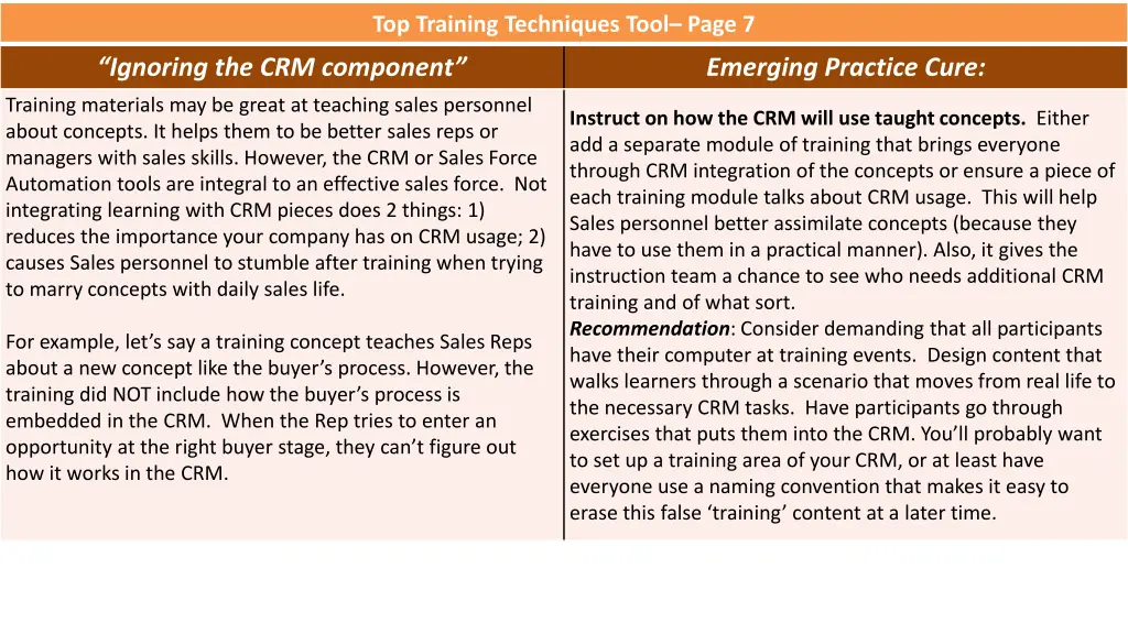 top training techniques tool page 7