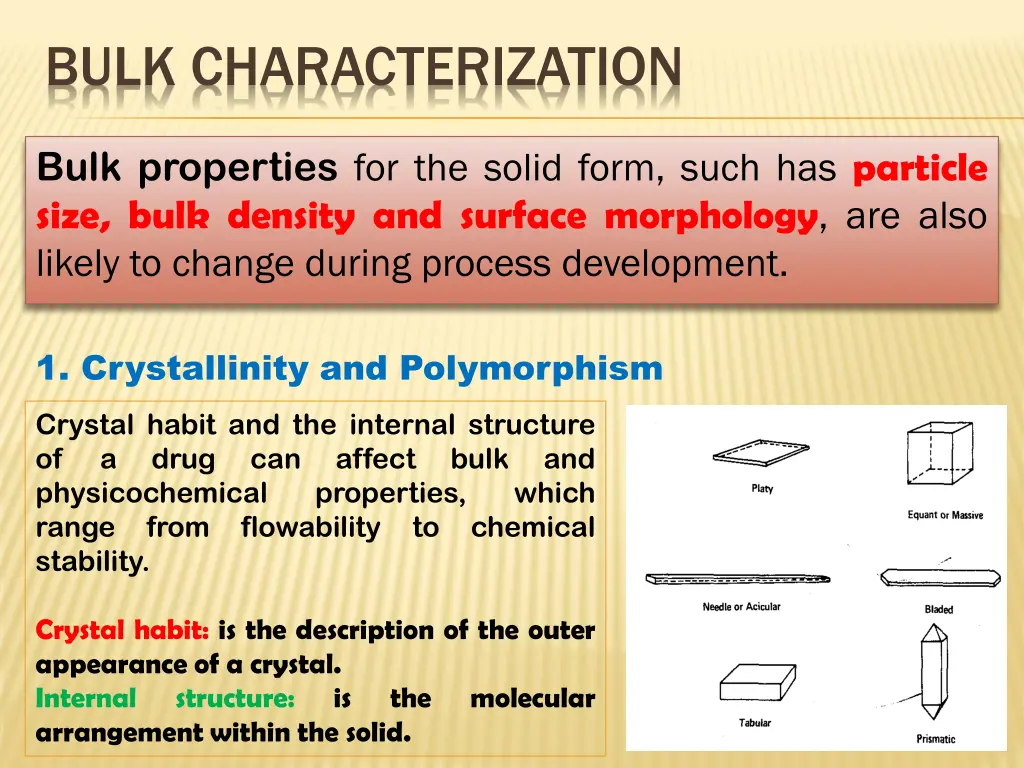 bulk characterization