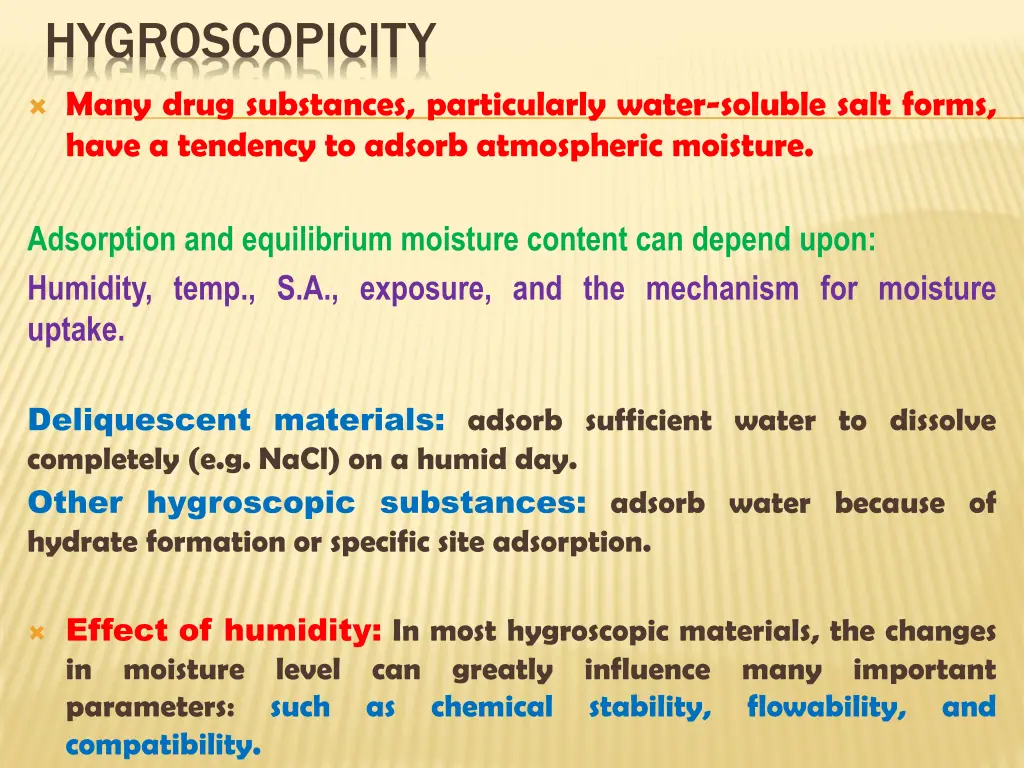 hygroscopicity