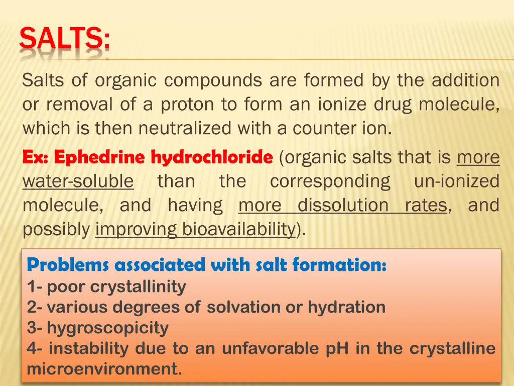 salts