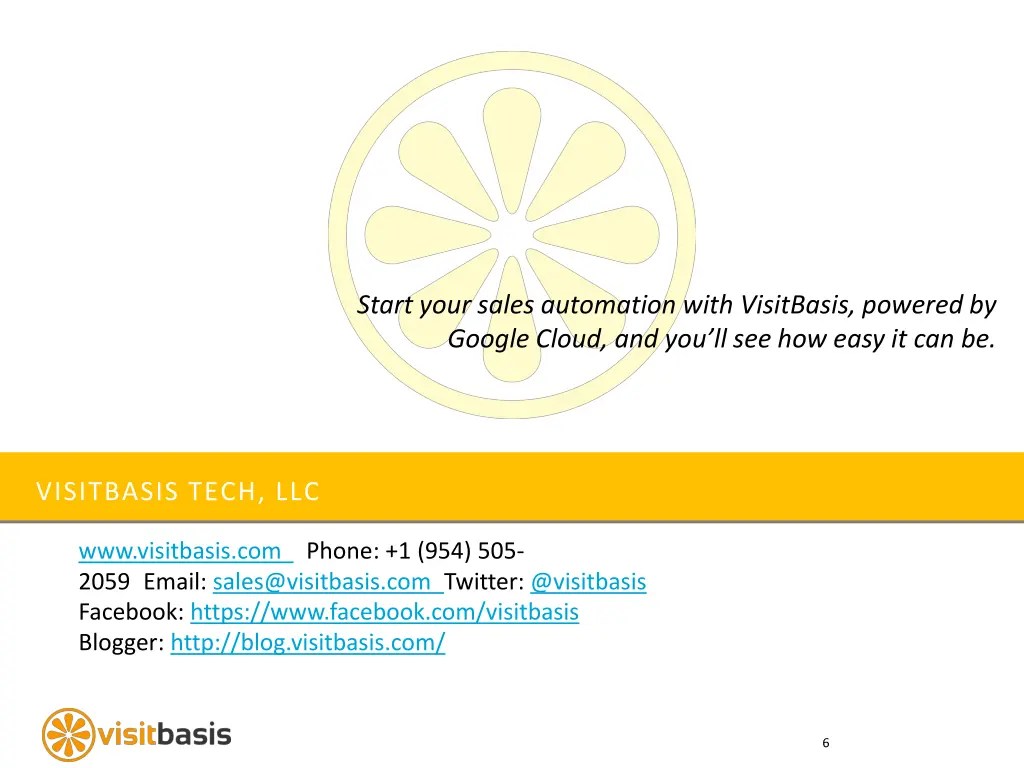start your sales automation with visitbasis