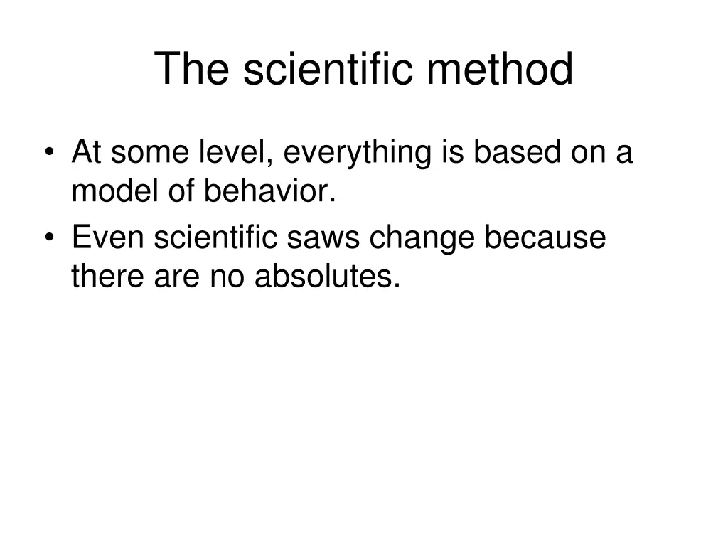 the scientific method