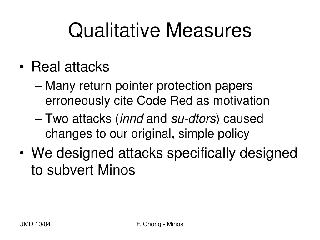 qualitative measures