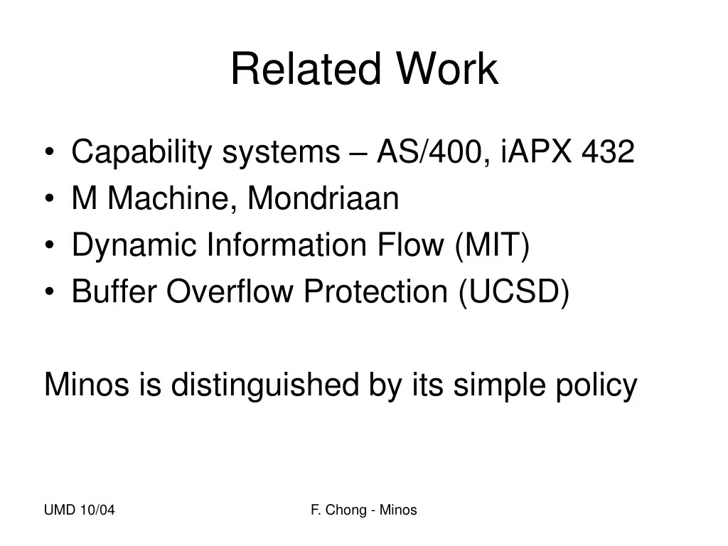 related work
