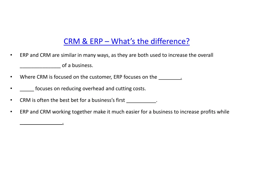 crm erp what s the difference