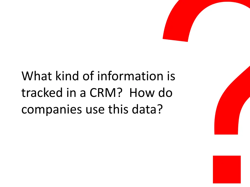 what kind of information is tracked