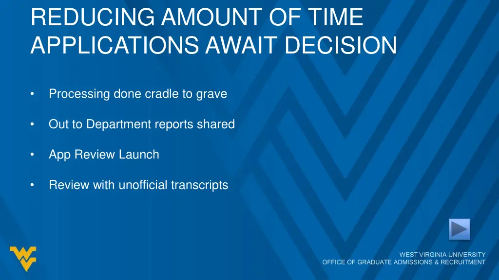 reducing amount of time applications await