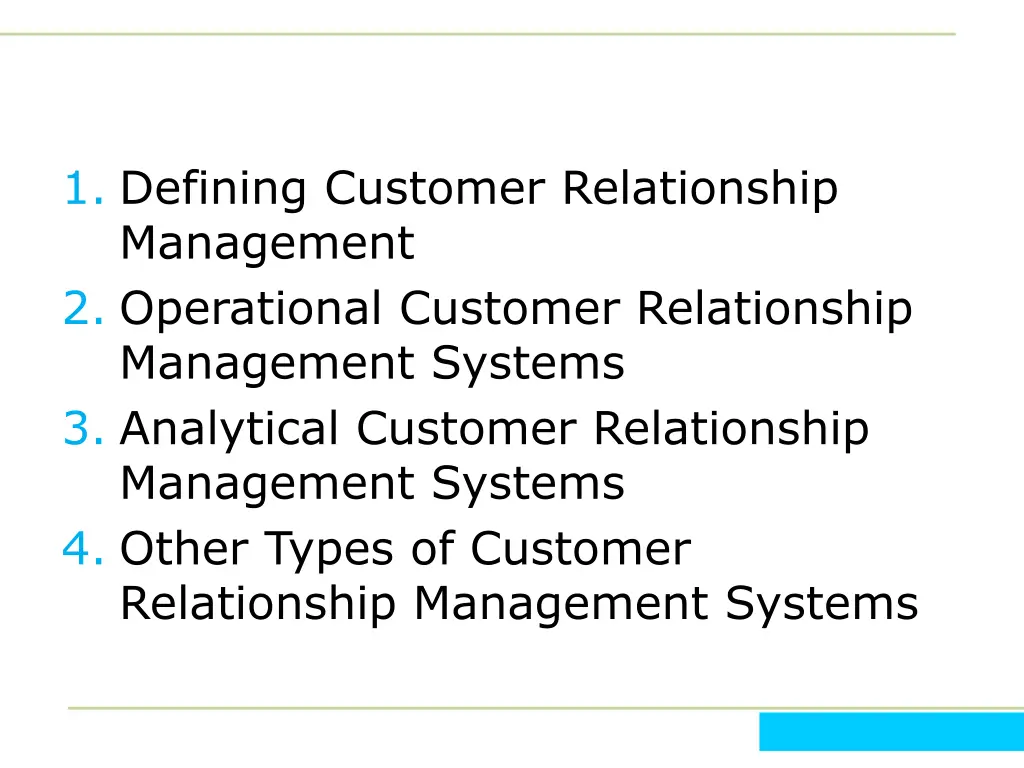 1 defining customer relationship management