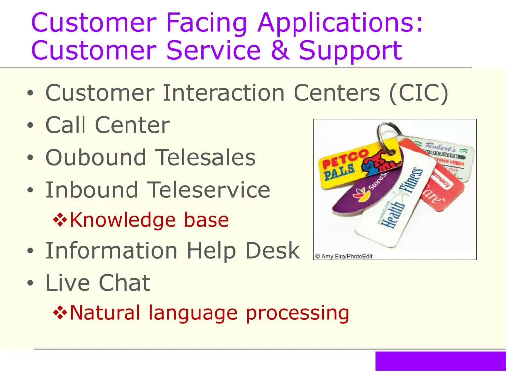 customer facing applications customer service