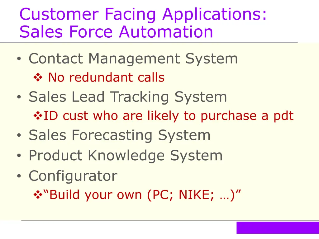 customer facing applications sales force