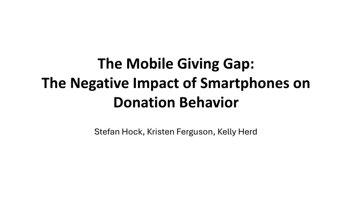 the mobile giving gap the negative impact