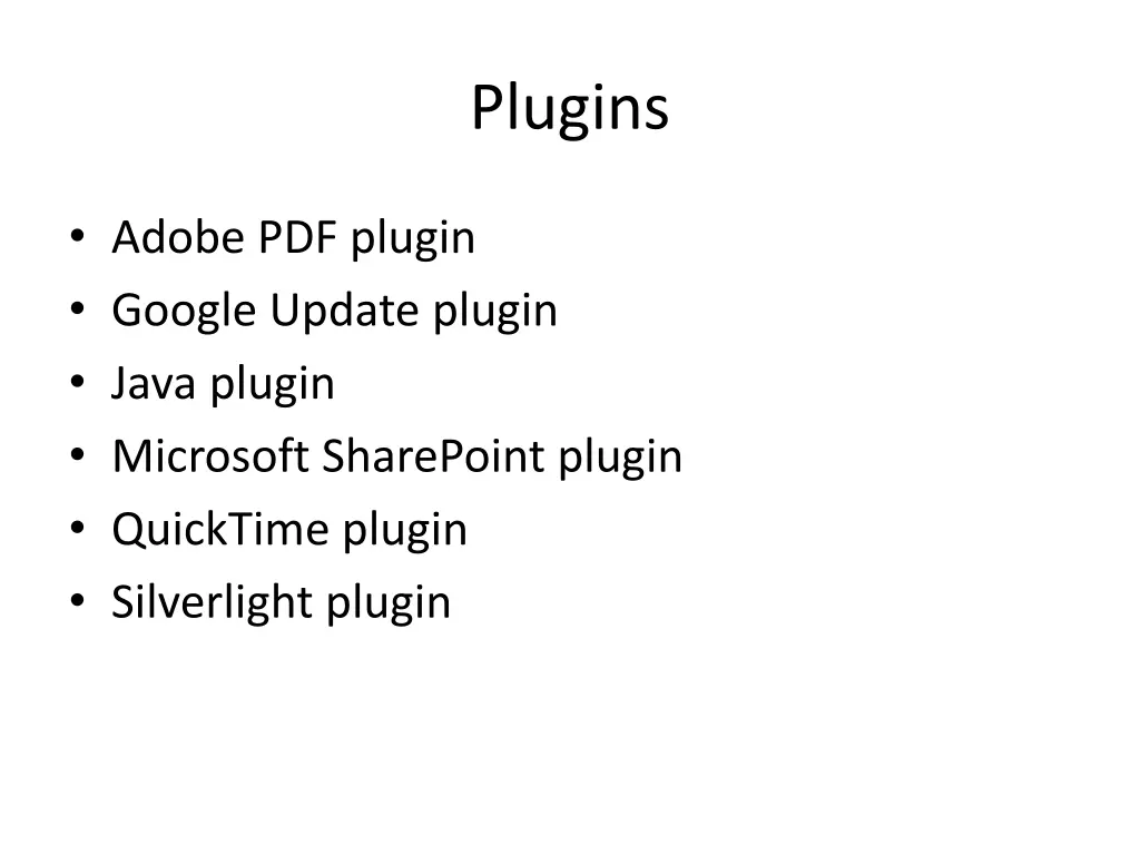plugins