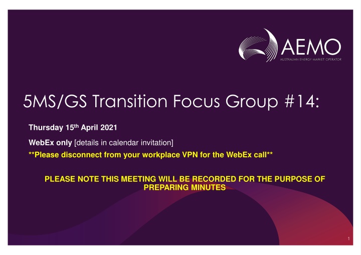5ms gs transition focus group 14