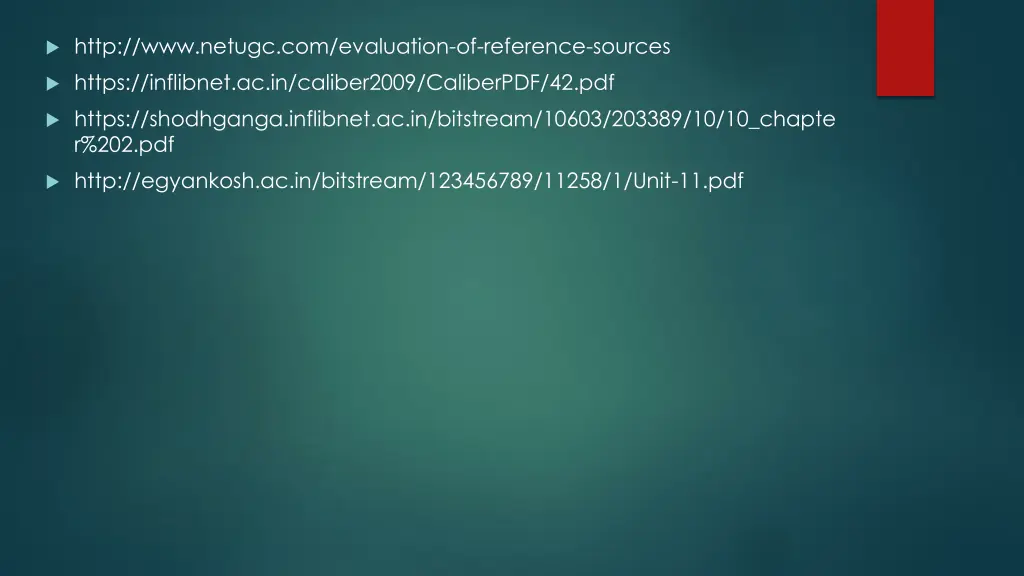 http www netugc com evaluation of reference