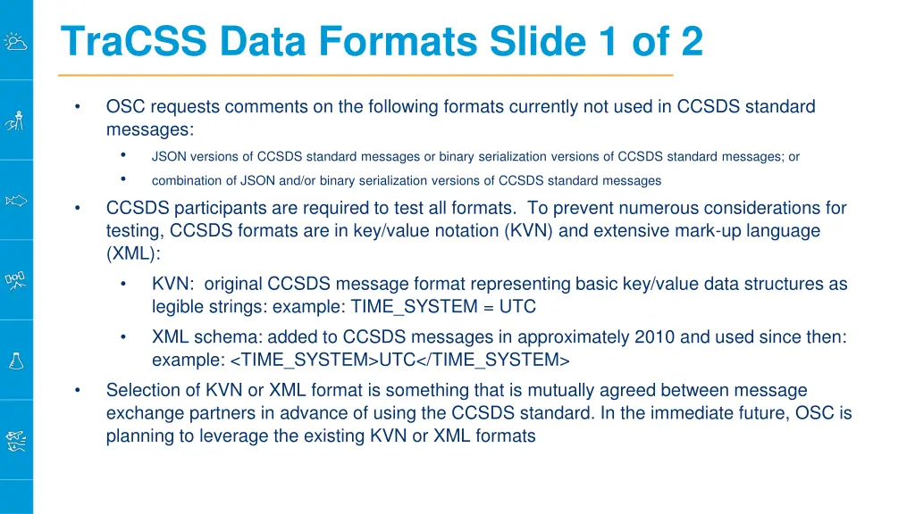 tracss data formats slide 1 of 2