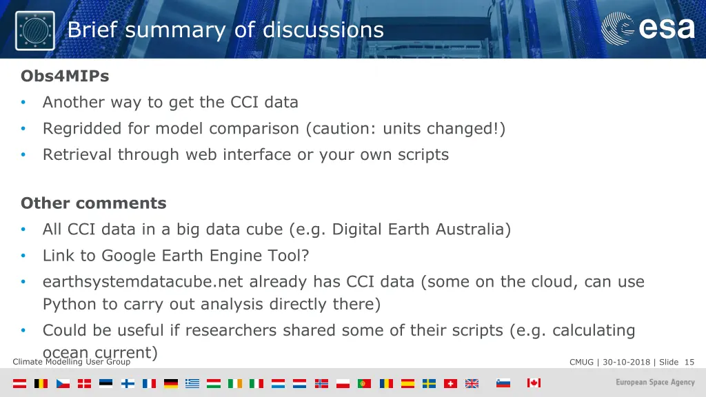 brief summary of discussions 2