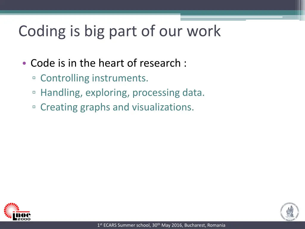 coding is big part of our work