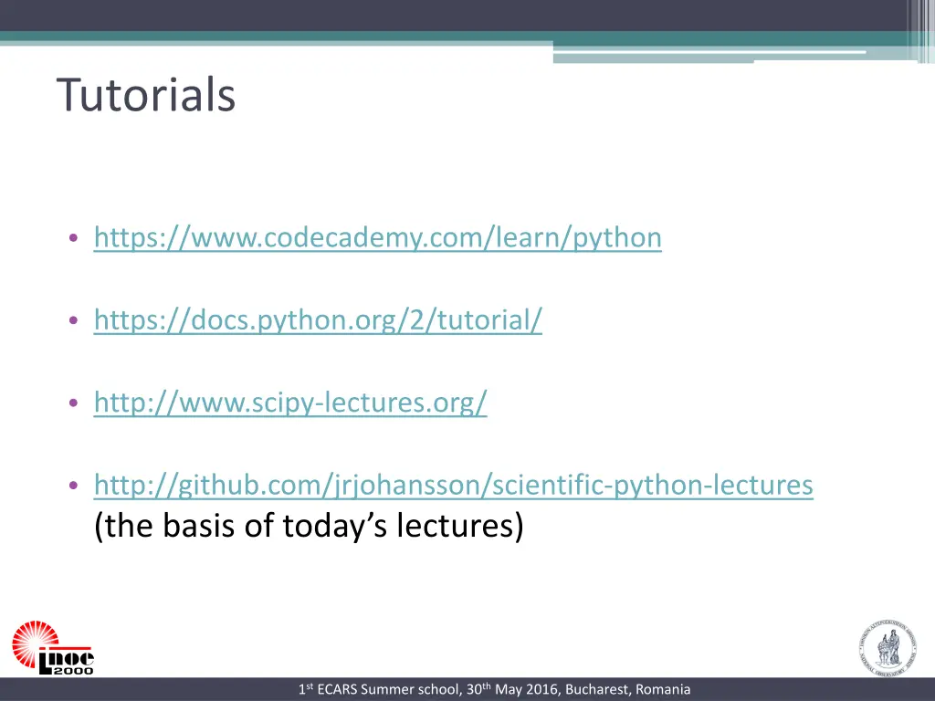 tutorials
