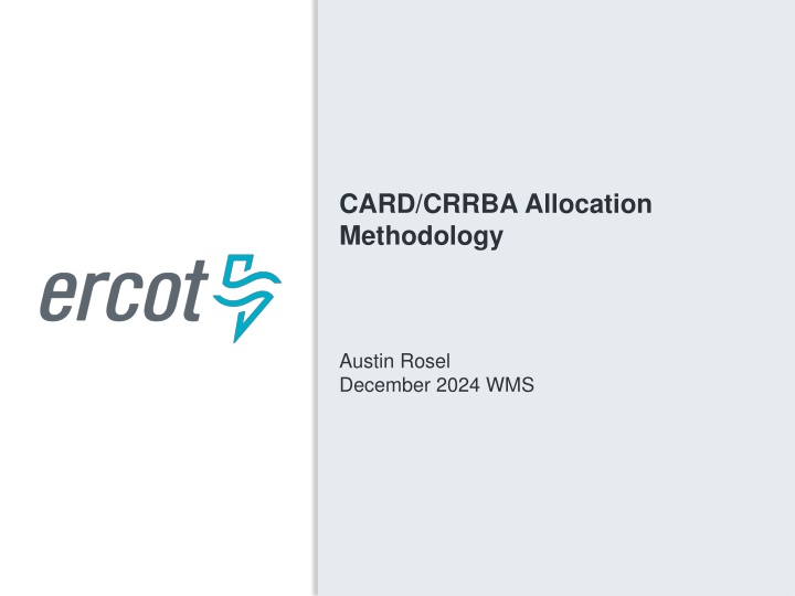card crrba allocation methodology