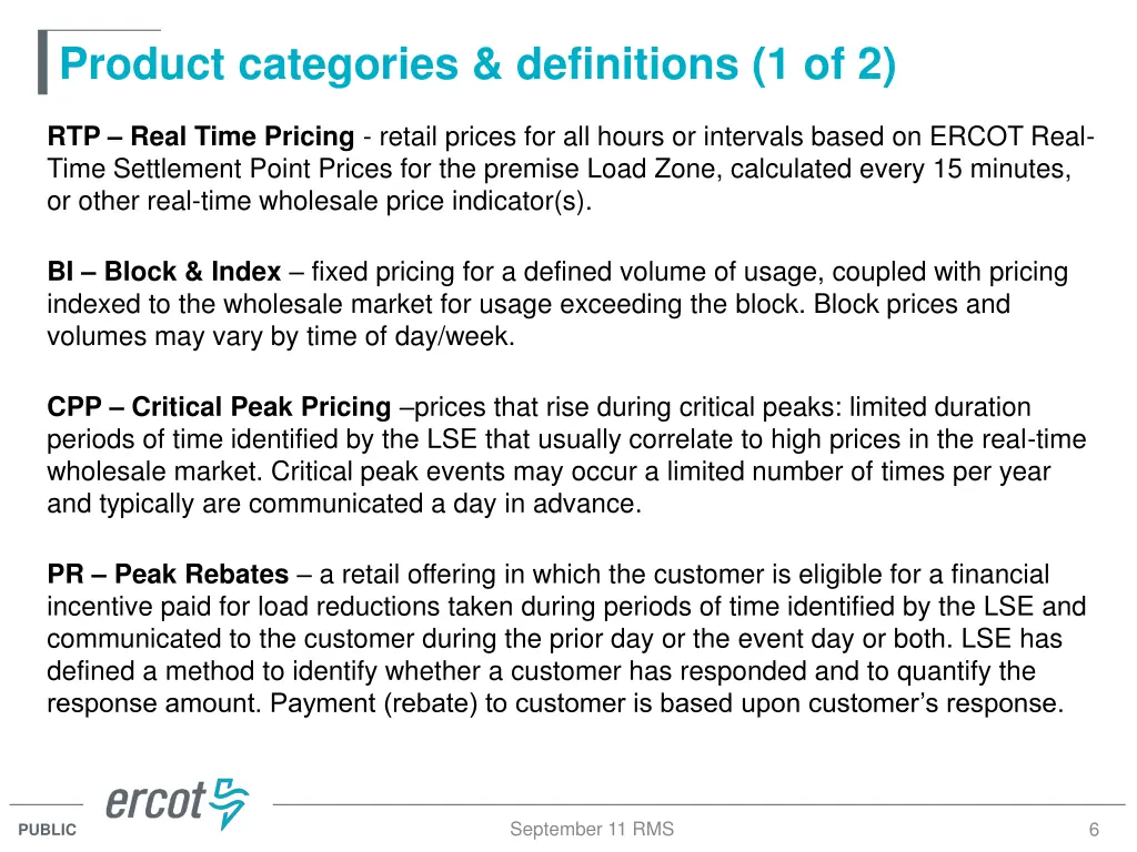product categories definitions 1 of 2