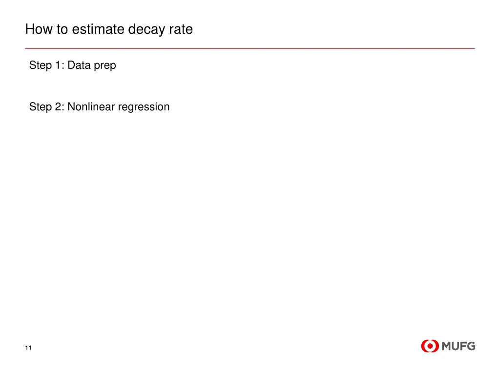 how to estimate decay rate