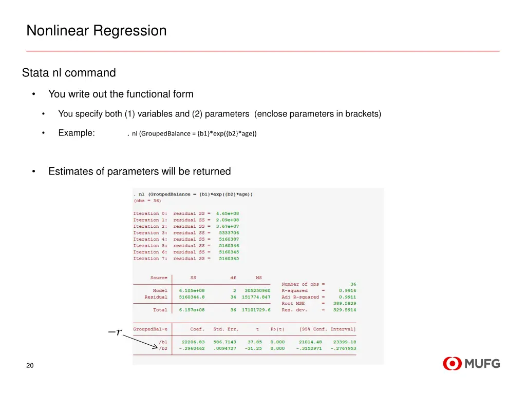 nonlinear regression 1