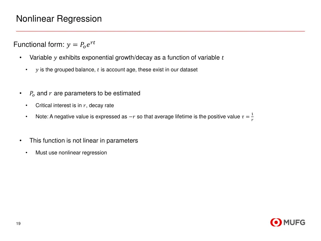 nonlinear regression