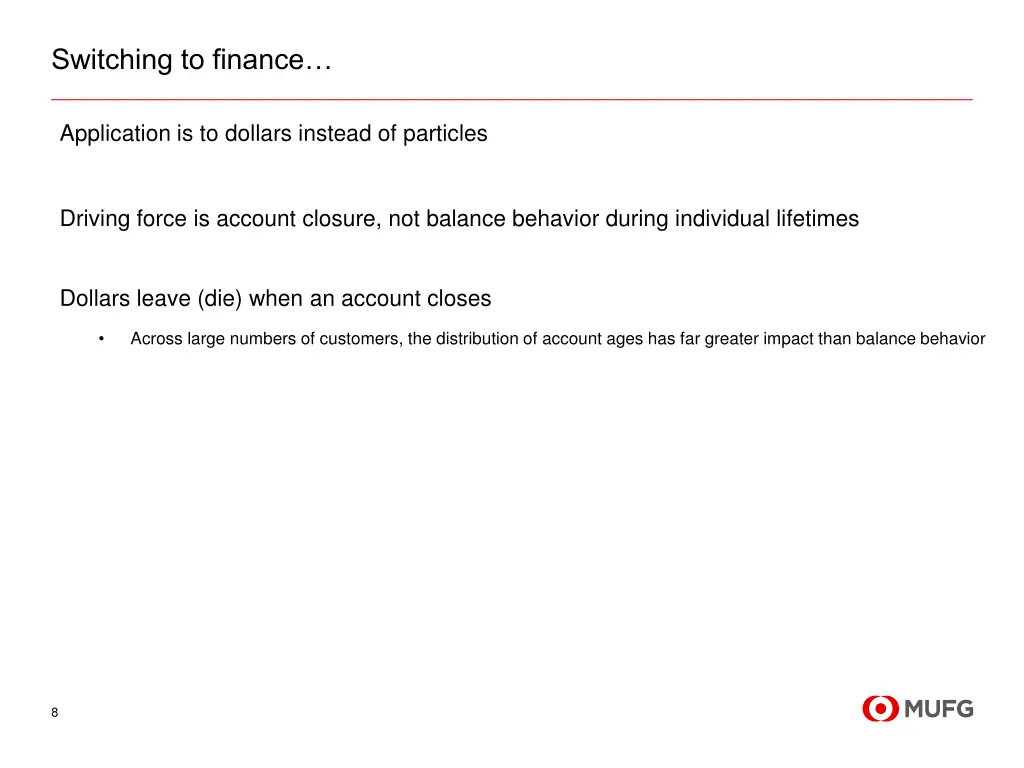 switching to finance