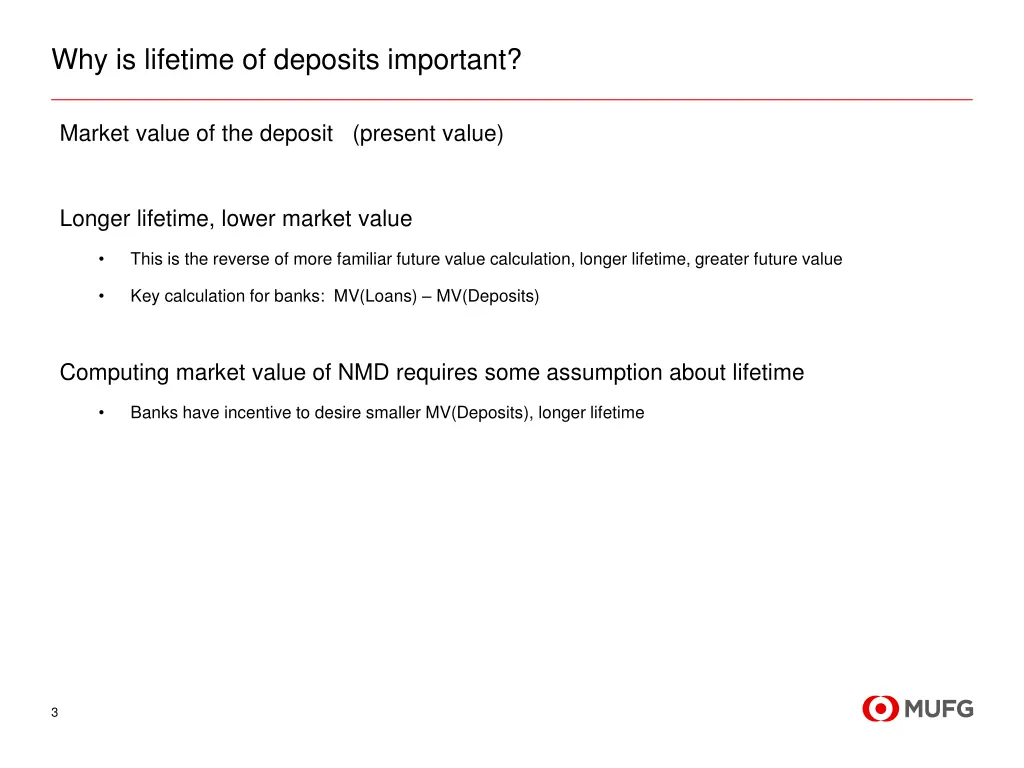 why is lifetime of deposits important