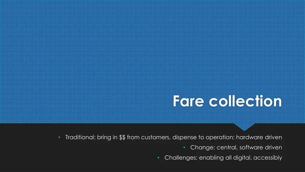 fare collection