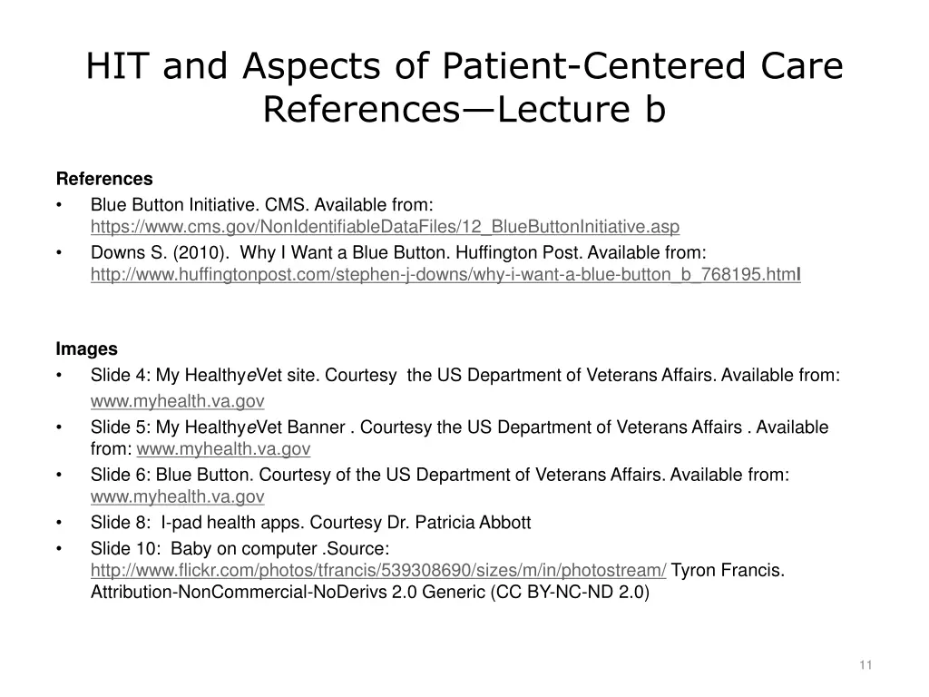 hit and aspects of patient centered care