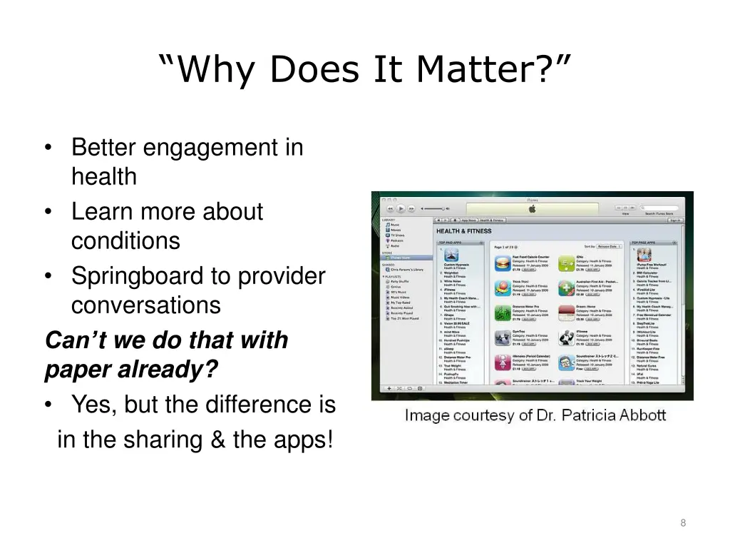 why does it matter