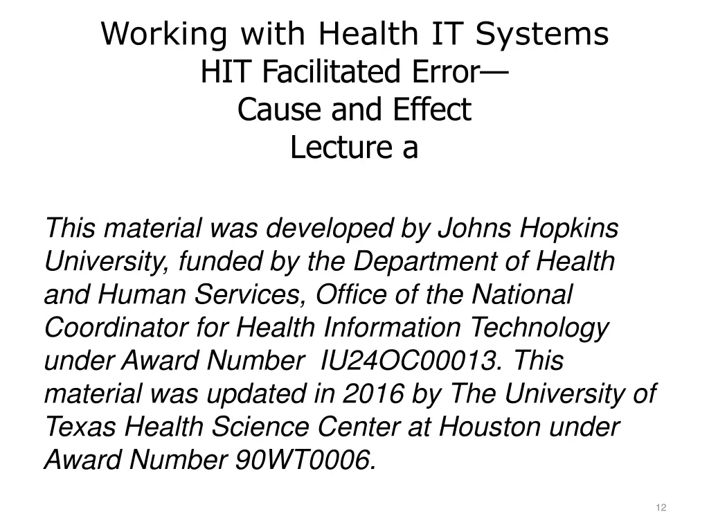 working with health it systems hit facilitated