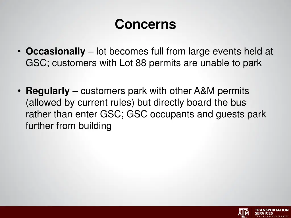 concerns