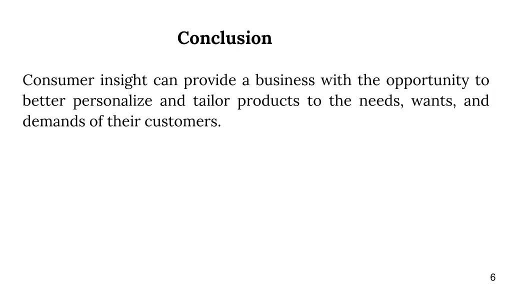 conclusion
