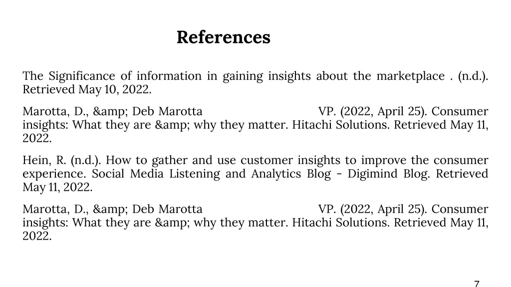 references