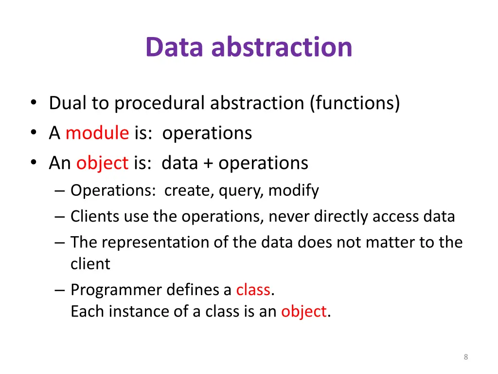 data abstraction