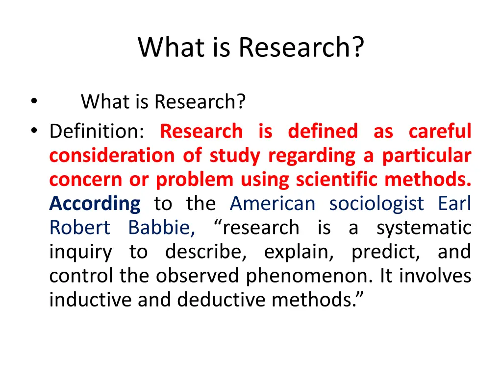 what is research