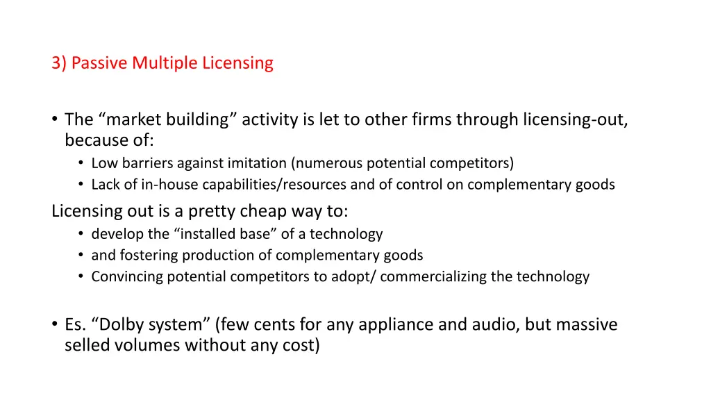 3 passive multiple licensing