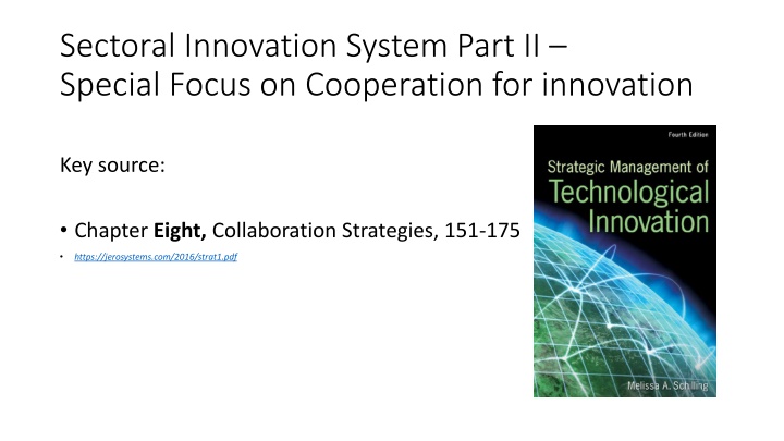 sectoral innovation system part ii special focus