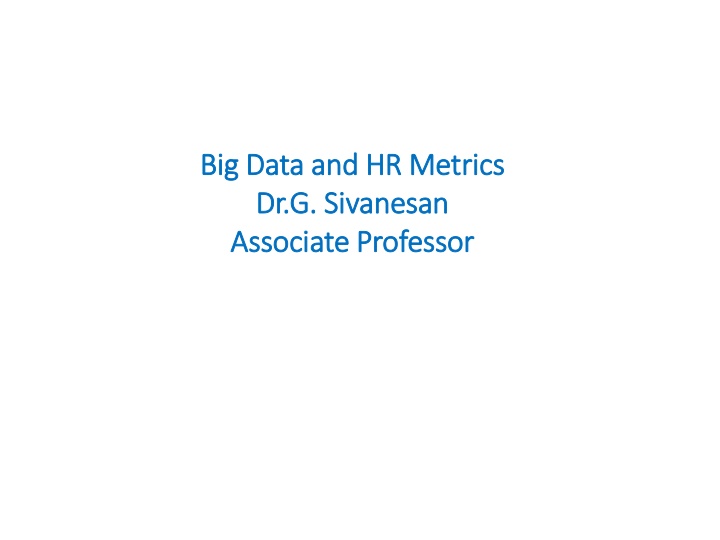 big data and hr metrics big data and hr metrics