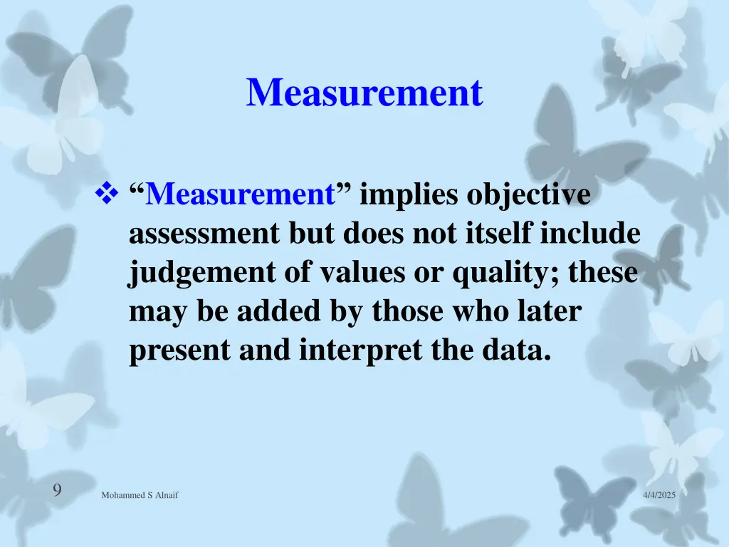 measurement